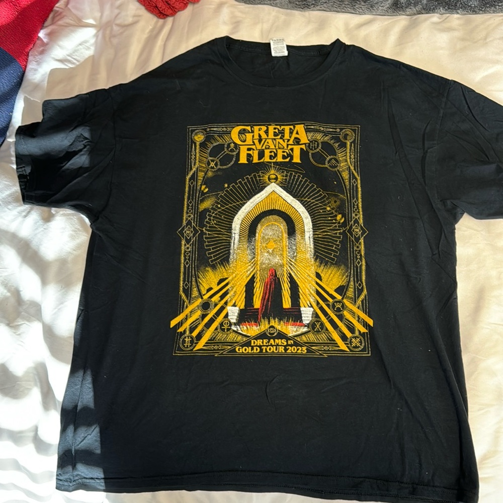 Greta Van Fleet Dreams in Gold Tour concert shirt